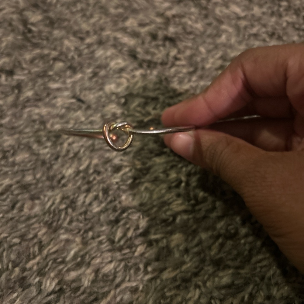 Elegant Silver Knot Bracelet